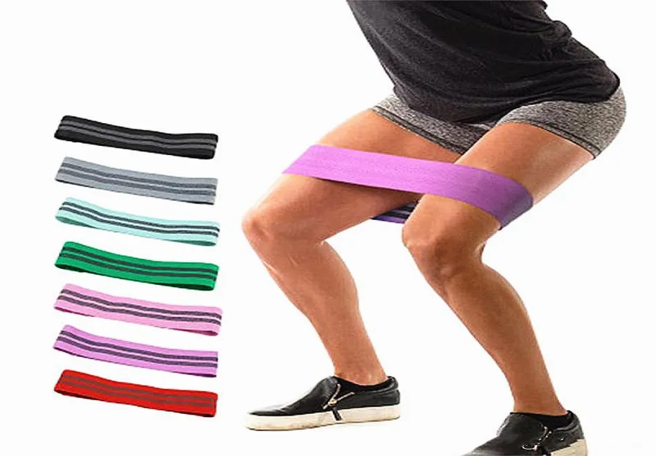 Best Seing Virson Anti Slip Cotton Hip Resistance Bands Booty Exercise Elastic Bands For Yoga Stretching Training Fitness Leg Workout6534556