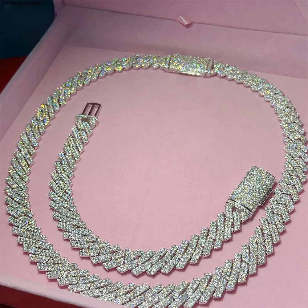 Womens Cuban Link Chain: 925 Sterling Silver Necklace With
