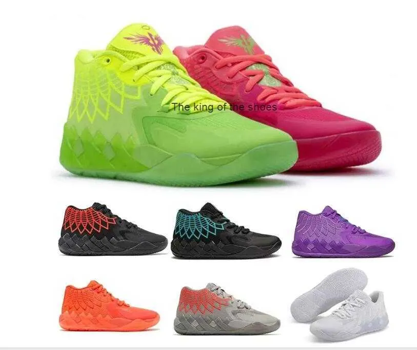 MB2023 Lamelo Ball MB 01 Scarpe da basket Rick Rosso Verde e Morty Galaxy Viola Blu Grigio Nero Queen Buzz City Melo Scarpe sportive Trainner Sneakers Giallo Top Quailty