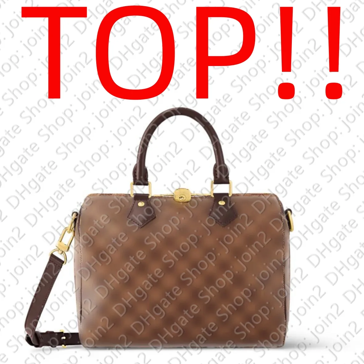 Tote TOP. M41112 SPD SPEED BANDOULIERE NANO 25 30 35 Designer Women Top Handle Shoulder Cross Body Bag Canvas Handbag Mini Pochette Accessoires