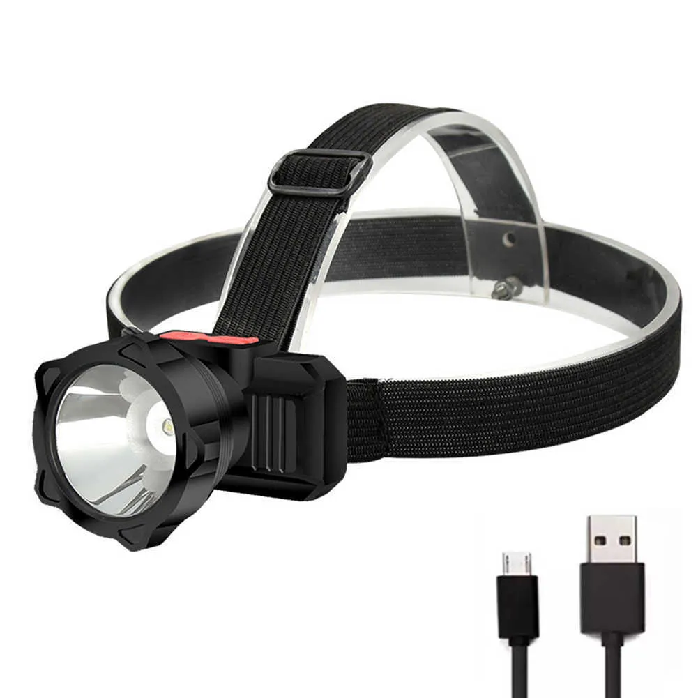 Lampy na głowę mocny reflektor LED Regulowany reflektor rybacki USB ładowna lampa pochodni głowa na narzędzia na zewnątrz narzędzia kempingowe p230411