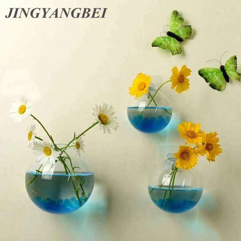 Wazony 2022 Nowy wiszący garnek kwiatowy szklany wazon wazon terrarium akwarium akwarium akwarium dekoracja domowa 10 cm 15 cm 15 cm P230411