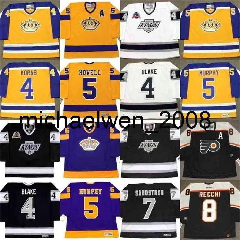 Weng Jersey Jerry Korab Rob Blake Harry Howell Larry Murphy Mike Murphy Tomas Sandstrom Drew Doug Mark Rebbi Bernie