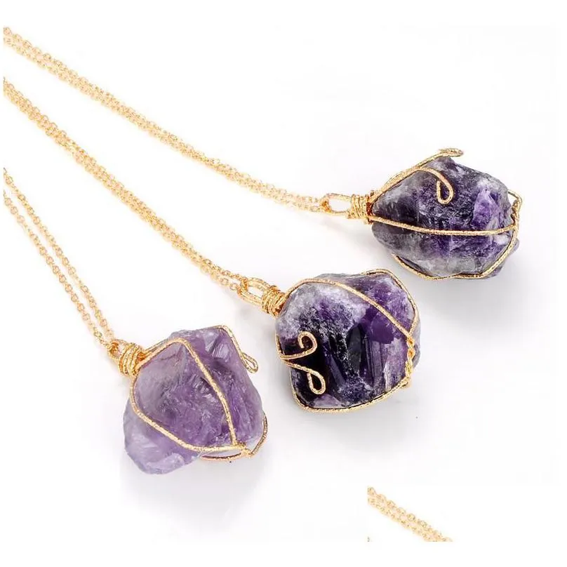 Collier pendentif en pierre naturelle Drusy Original pour femmes, collier en cristal Irregar, joli cadeau pour accessoires de fête, livraison directe Dh7Dr