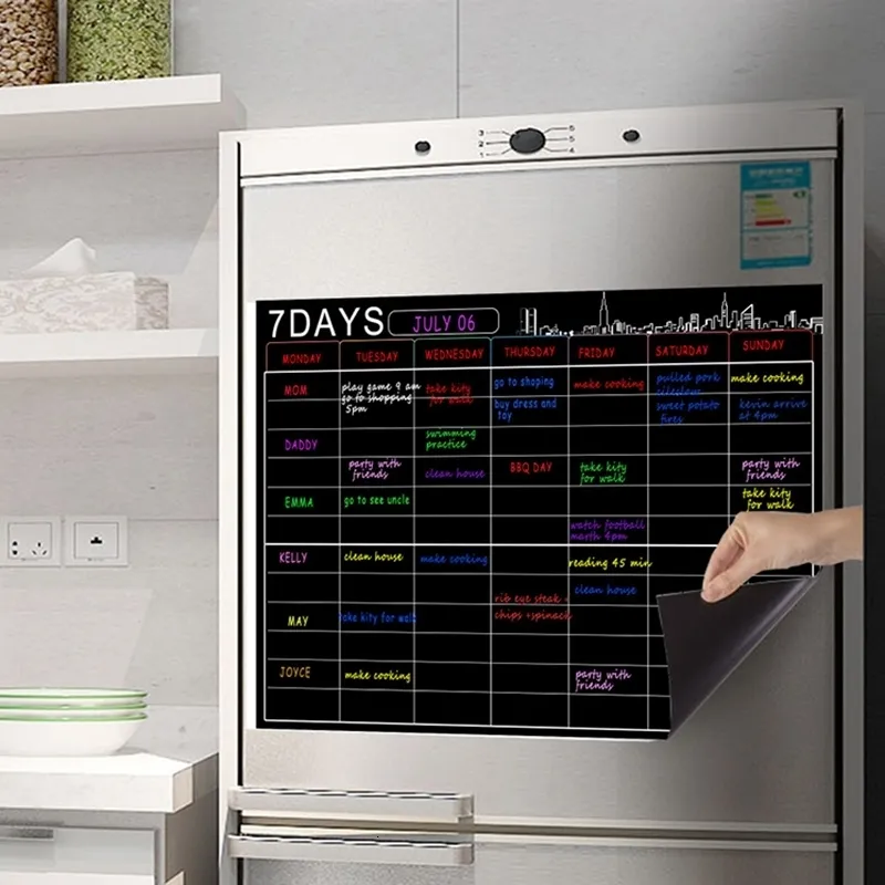 Dry Erase Board - 6 Weeks Whiteboard Calendar for Wall, 16 X 12 Magnetic  Month