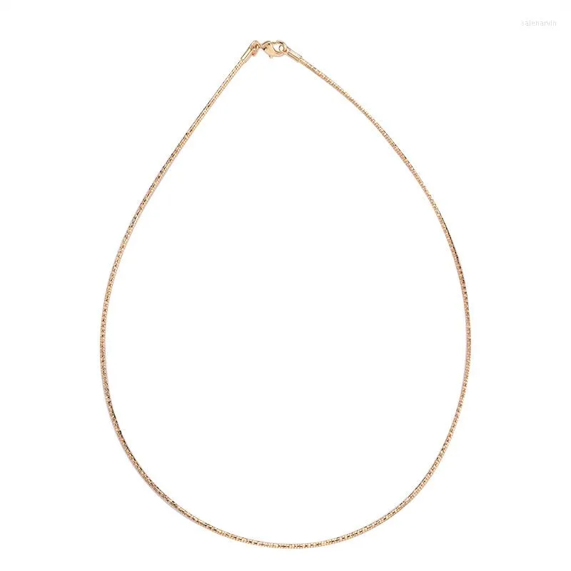 Kettingen 3 stks/lot 18k True goud gevulde kleurbehoud batch bloemketen ketting diy sieraden maken accessoires sieraden bevindingen