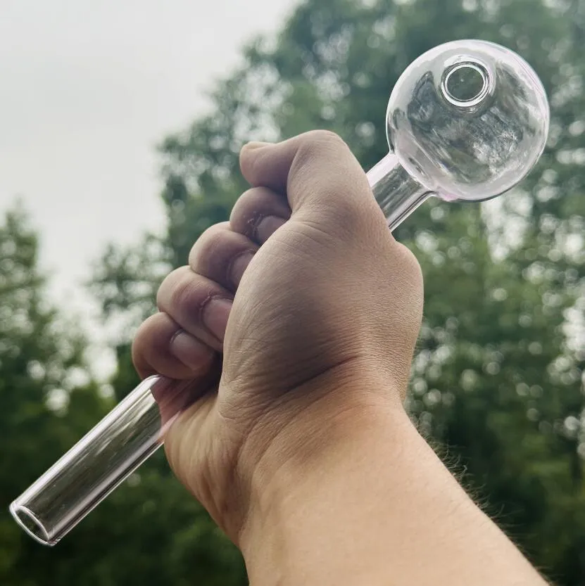 Super duży szklany palnik oleju Rury wodne Pyrex Hookahs Bubbler Skull Bowl grube kolorowe rury do palenia Bongs