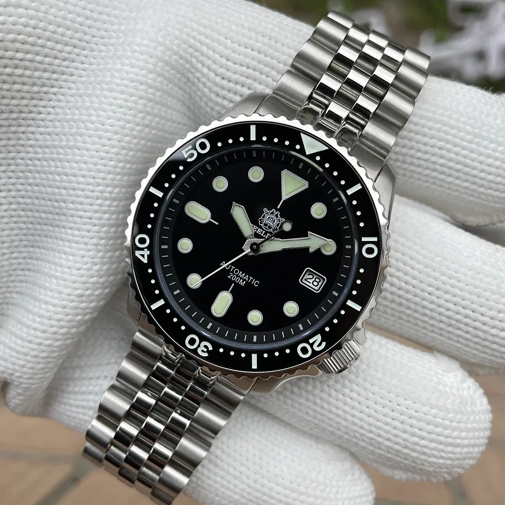 Assista Bandas Mecânicas para Homens Steeldive SD1996 Japão NH35 Movimento Automático Cerâmica Bezel 200m À Prova D 'Água Clássico Mergulho Pequeno Abalone 231110