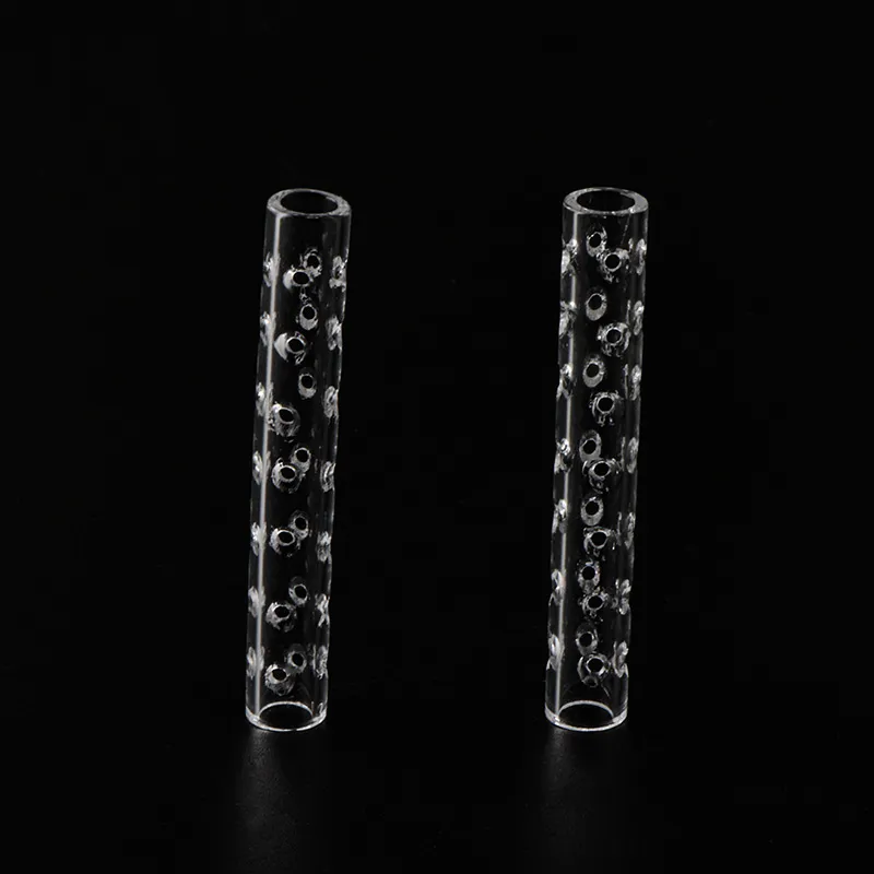 Acessórios perfurados Terp Hollow Pillars 6mm*40mm Pílulas de quartzo para Terp Blender Banger Banger Nails Glass Water Water