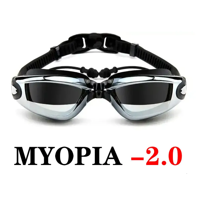 Professional Myopia Short Sighted Swimming Goggles With Anti Fog