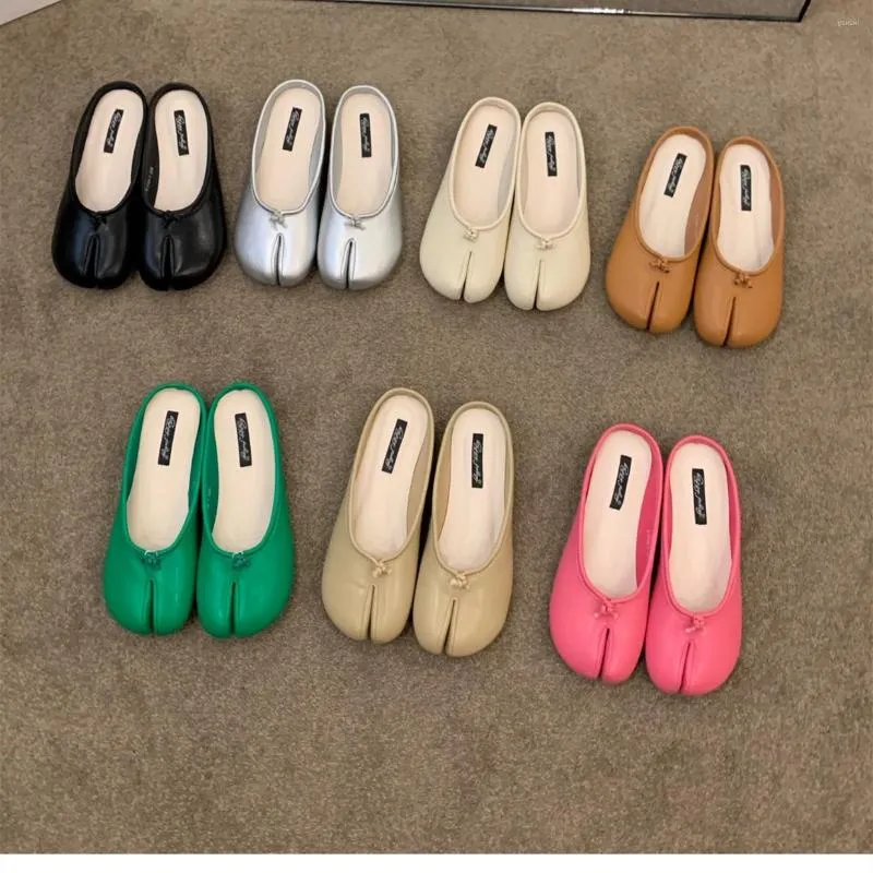 Slippers bailamos vrouwen tabi ninja gezellige flats split teen loafers femme mary jeans mocasines dames ballerina schoenen mujer