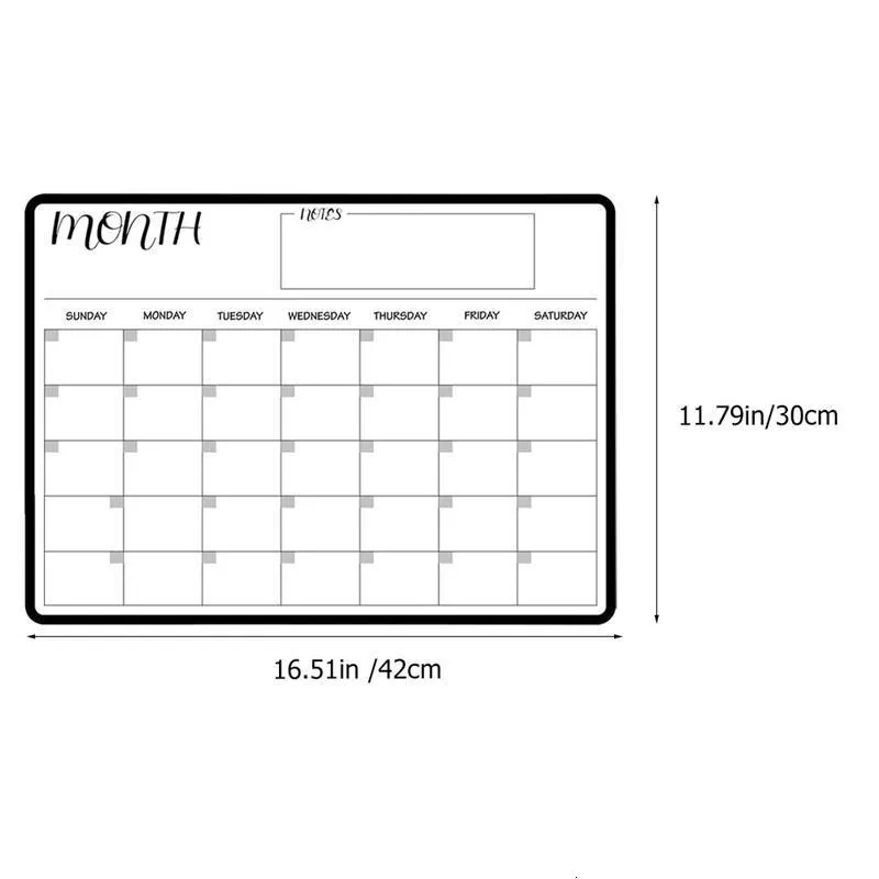 Tableau Blanc Flexible Magnetique Frigo pour Menu & Repas de la