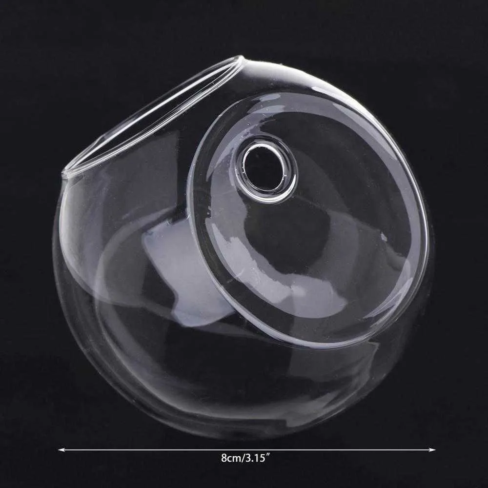 Vase En Verre Transparent Avec Pied En Bois - Pour Plantes Hydroponiques, Aquarium, Décoration Maison - Centre De Table Multifonction