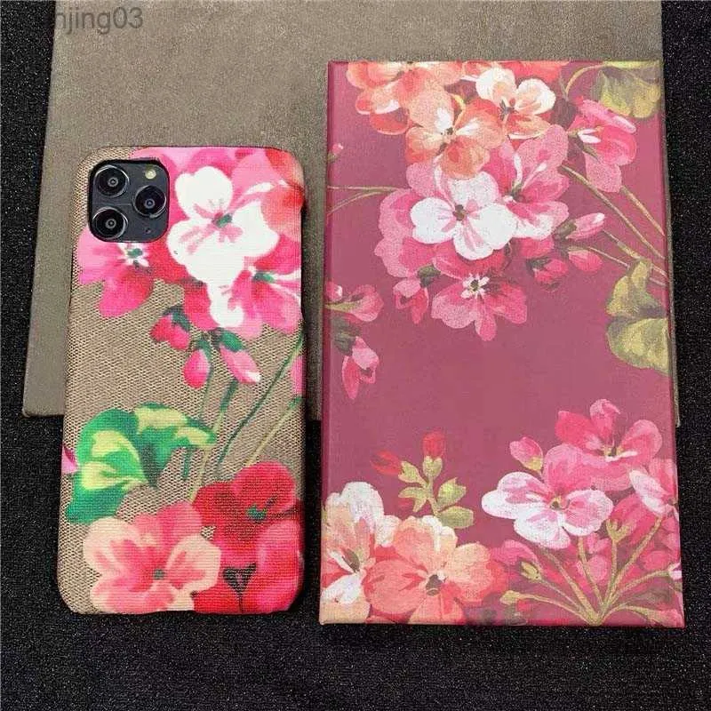 One Piece Fashion Phone Cases For iPhone 13 pro max 12 11 X XR XSMAX cover PU leather flower shell Samsung Galaxy S20 S20P S10P NOTE 21 20 ultra with box