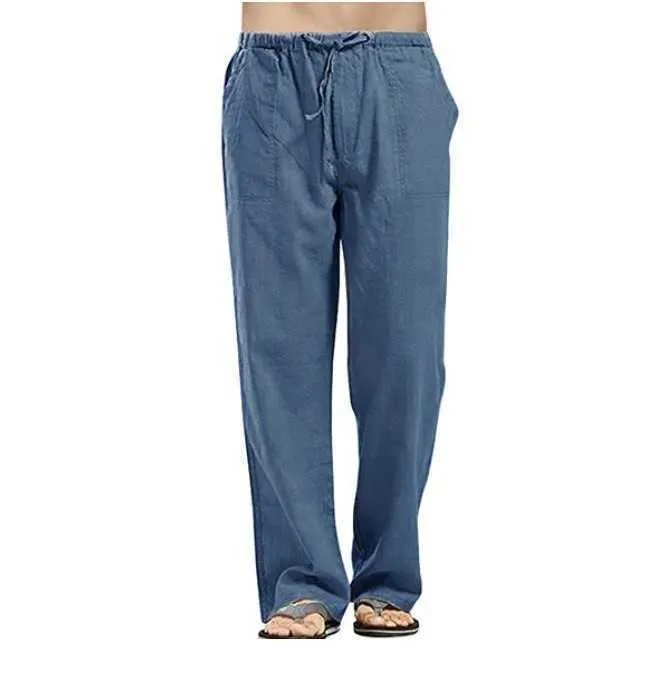 Men'S Casual Slim Sports Pants Calf-Length Linen Trousers Baggy Harem Pants  Mens Loose Fitting Pants Trouser Casual Pants Black 2XL - Walmart.com