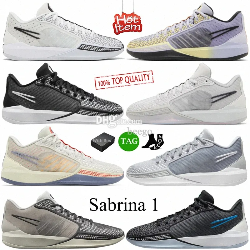 2023 Sabrina 1 Basketskor Sabrinas Bonded Lonic Magnetic Photon Dust Men Women Sports Shoe Ionic Spark Magnetic Black Sneakers