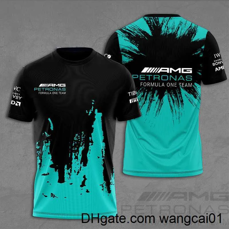 T-shirts pour hommes Sacs de soirée Am Petronas F1 T-shirt de sport pour hommes et femmes T-shirt de sport imprimé en 3D Casual Respirant Formula One G Large Short Slee 4113