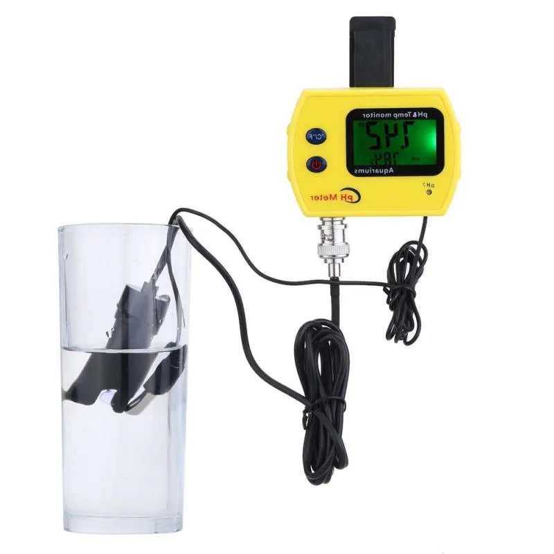 Freeshipping High Precision pH TEMP Meter Professional Online pH Meter for Aquarium Portable Acidimeter Fine Drinking Water Quality Ana Kwca