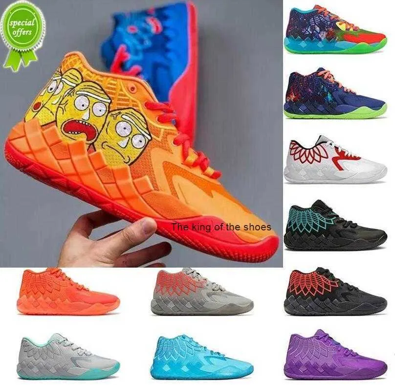 2023MB.01 Shoeslow Basketball Shoes Rock Ridge Lamelo Ball MB.01 Basketbollskor Mens Womens Be You Rick och Modi Queen City Purple Cat Buzz City White Silver