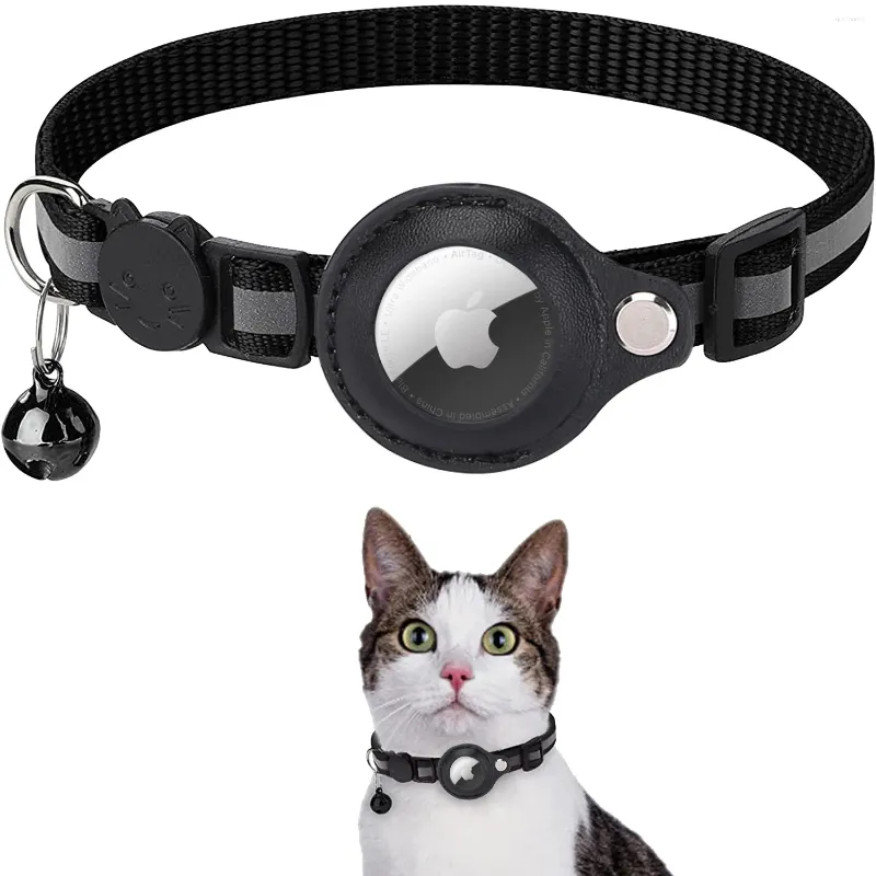 Colarinho de cachorro Airtag GPS Cat Collar com sino personalizado para cães pequenos gatos de segurança retrátil