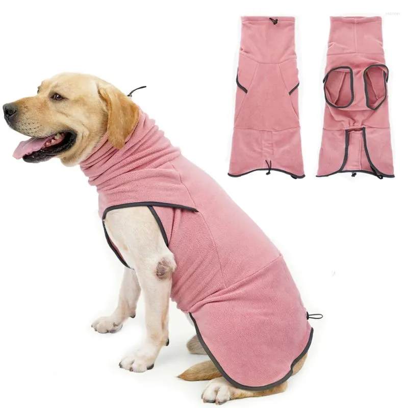 Vestuário para cães ZOOBERS Roupas de inverno Fleece Sweater Turtleneck Colete para pequenos cães grandes Quente Stretchy Pullover Pet Coat