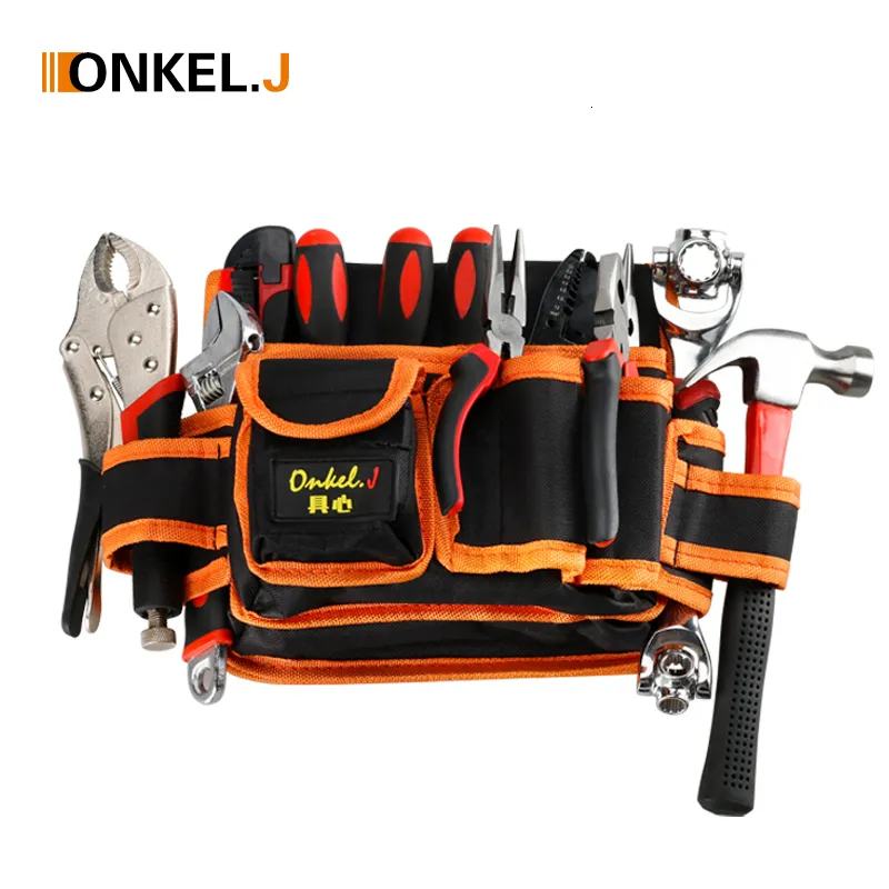 Tool Bag Multi-functional Electrician Tools Bag Waist Pouch Belt Storage Holder Organizer Garden Tool Kits Waist Packs Oxford Cloth 230410