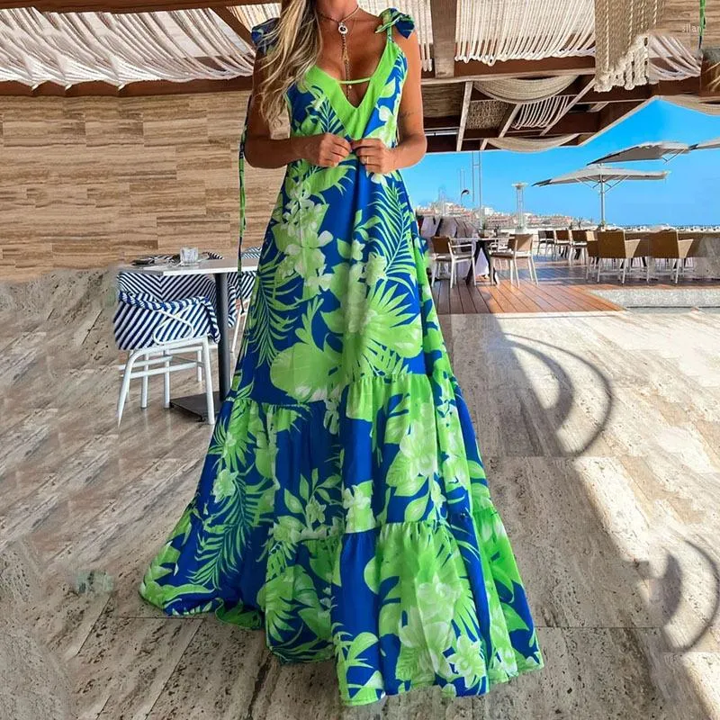 Vestidos Casuales Para Mujer Verano 2023 Moda Vacaciones Cuello En