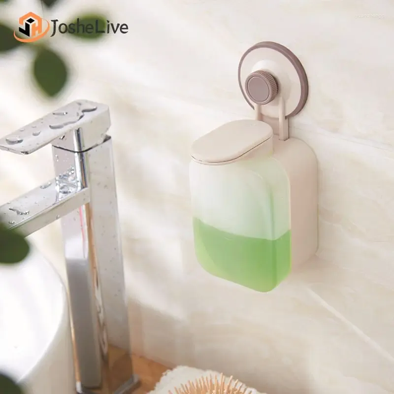 Flytande tvåldispenser Dålig plastmaterial Tryck på Mess-Free Solution Suction Cup Space-Saving Design Mångsidig användning Väggmonterad