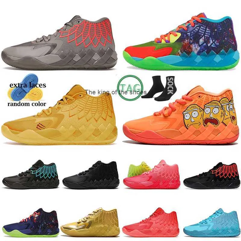 MB01MB.01 Lamelo Ball Mens Basketball Shoes Pumps Rick and Morty Not From Here Queen City Black Blast City Rock Ridge Galaxy Trainers