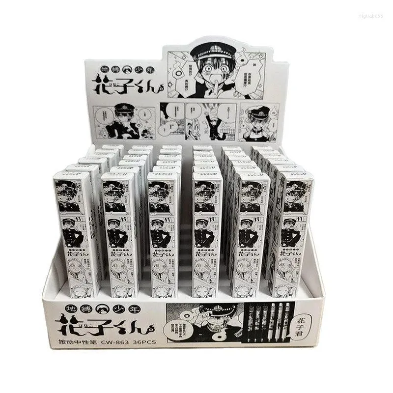 1PC 2023 Anime ligado ao banheiro Hanako-Kun Pen estuda Papeyery Toys Gift 0,5mm Black Writing