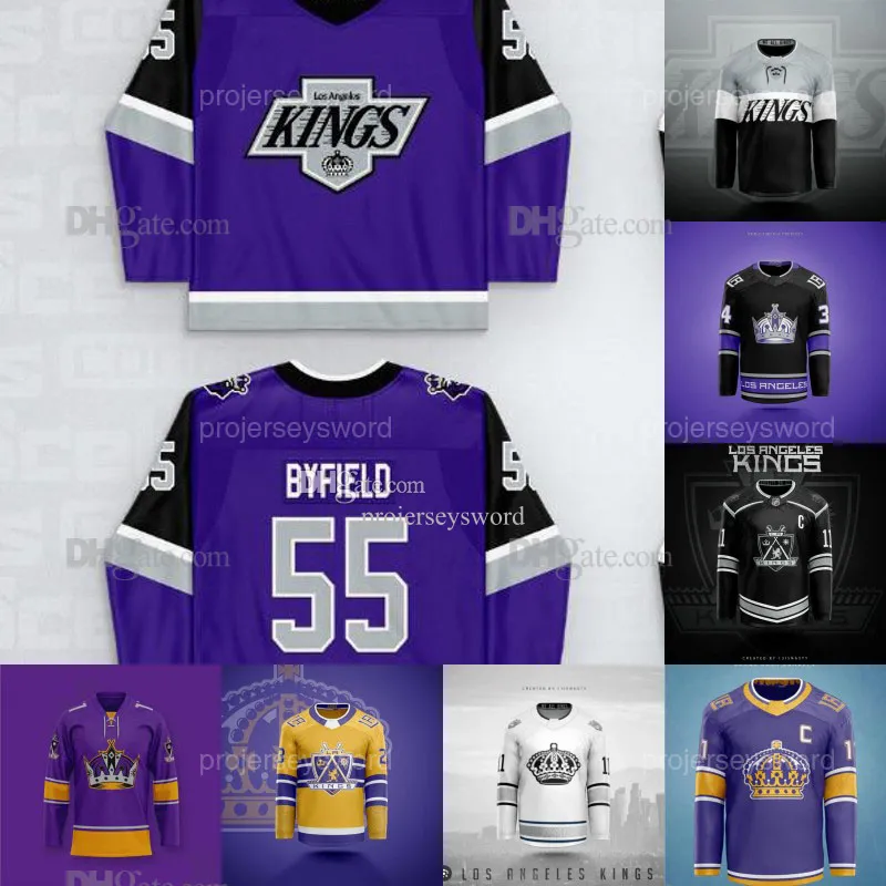 Maillot LA Quinton Byfield King Concepts Adrian Kempe Anze Kopitar Kevin Fiala Drew Doughty Phillip Danault Matt Roy Alex Laferriere Trevor Moore Pierre-Luc Dubois