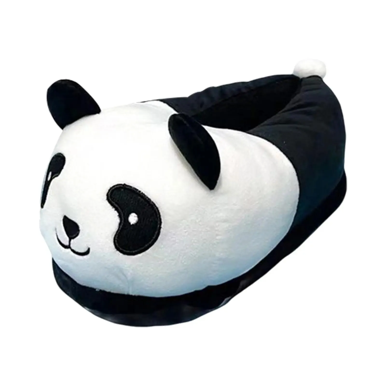 Pantofole per adulti Cartoon Panda Novità antiscivolo Divertenti Taglia unica Peluche Inverno Coperto Caldo per Scarpe da camera da letto Casa 231110