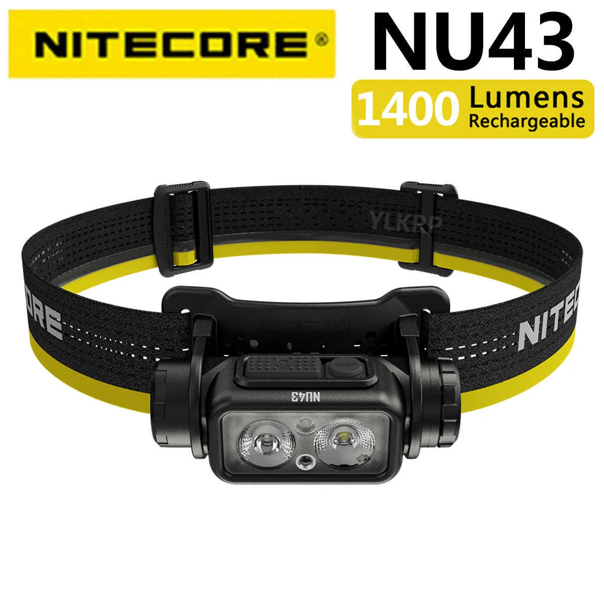 Lampes frontales NITECORE NU43 nouvelle lampe frontale à courant élevé avec batterie au lithium 3400MAh P230411