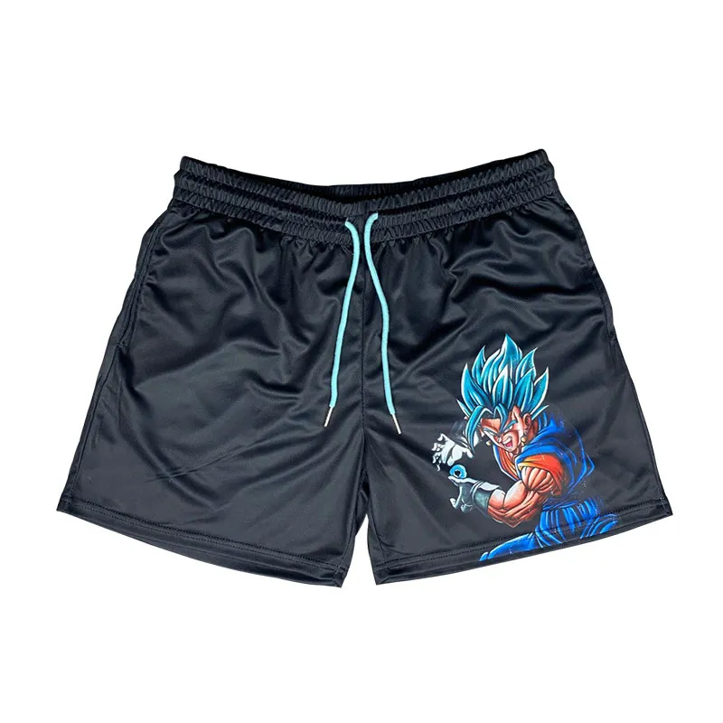 Pantalones cortos de anime de anime pantalones cortos de jogging para hombres deportes casuales de playa transpirable pantalones cortos de verano de verano pantalones cortos de baloncesto seco C5