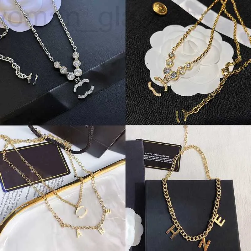 Pendant Necklaces designer 18K Gold Plated Stainless Steel Never fade Choker Letter Statement Fashion Womens Necklace Wedding Jewelry Accessories X347 B1IP