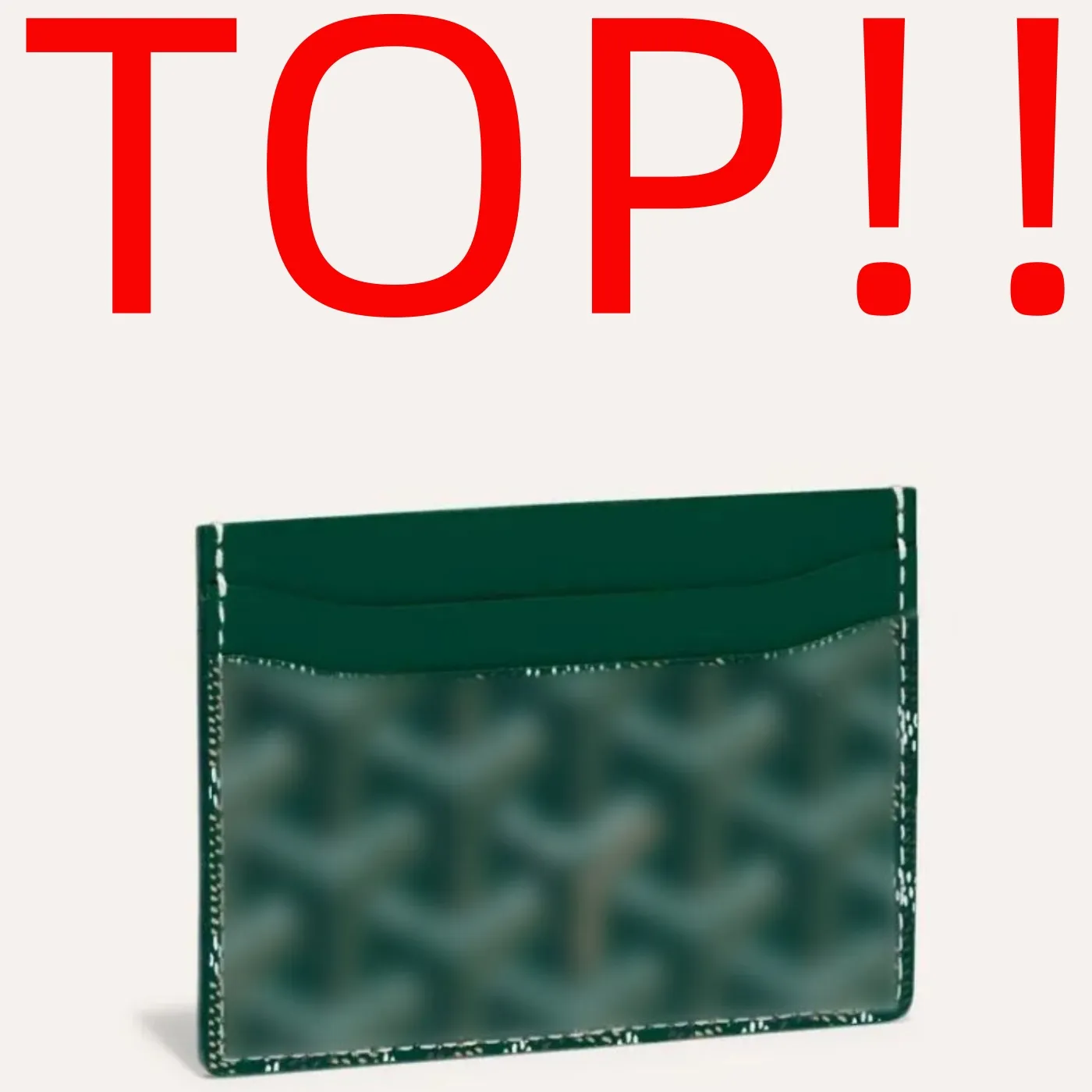 TOP. GREEN. CARD HOLDER WALLET Pocket Organizer Women Men Designer Wallet Case Purse
