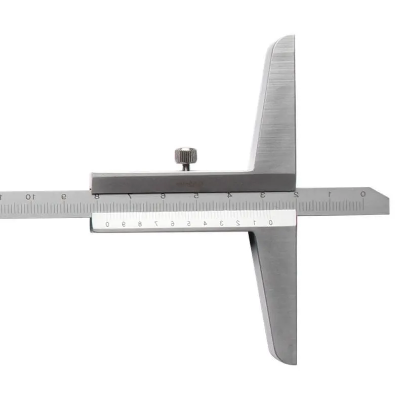 Freeshipping 12 "0-300mm/002 Profundidade Vernier Caliper Aço Carbono Medidor Métrico Micrômetro Ferramentas de Medição Whpjv