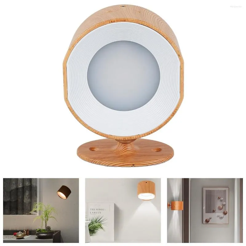 Wall Lamp LED Wireless Reading Light With Remote Control 360 ° Rotation Mounted Sconces 3 Brightness Levels 2023