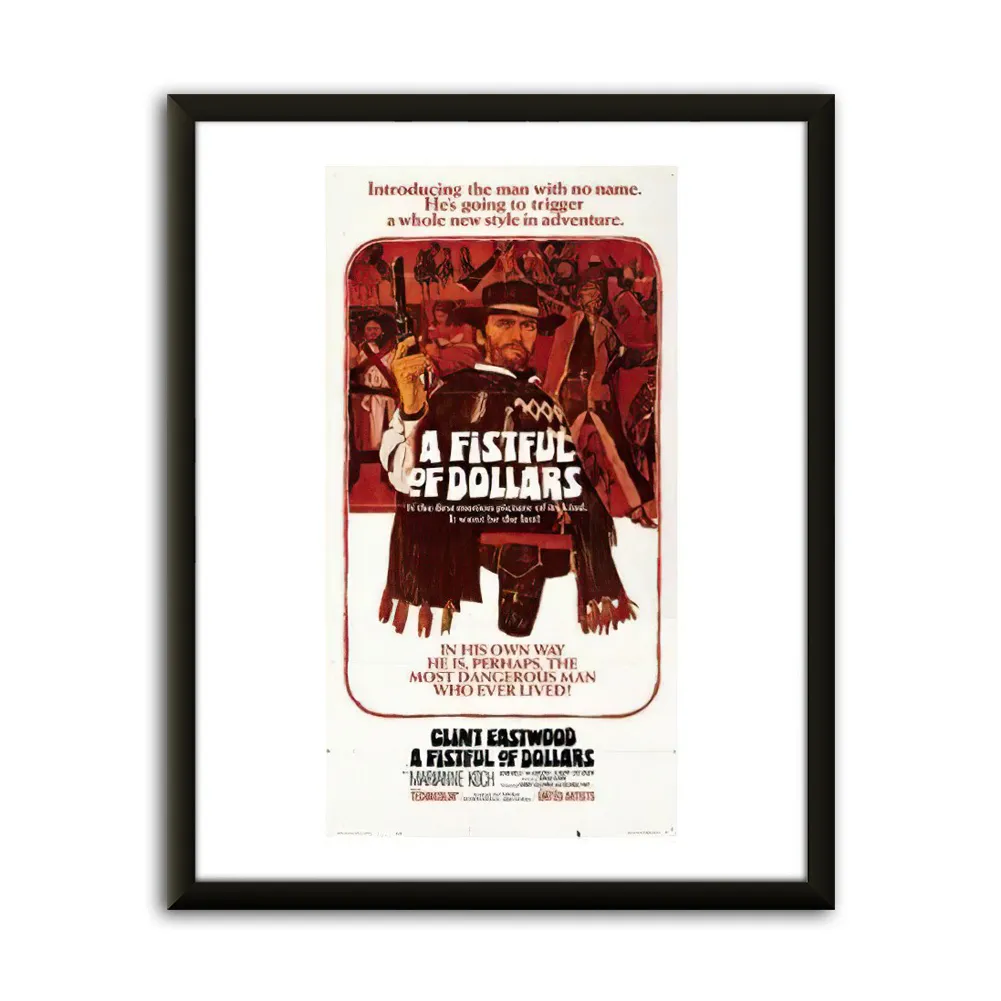 Framed Poster A Fistful of Dollars 2 Picture Frame Photo Paper Wall Art Print Picture