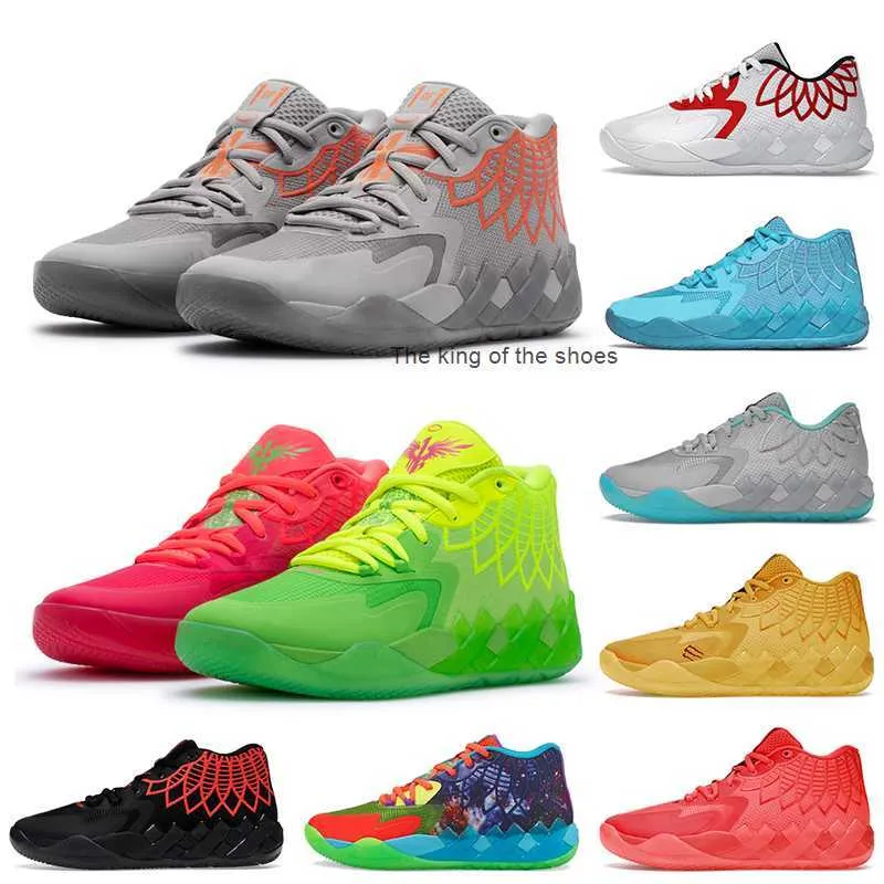 MB.01shoes2023 LaMelo Ball Shoes Rick And Morty Basketball Shoe 1OF1 MB.01 Not From Here Red