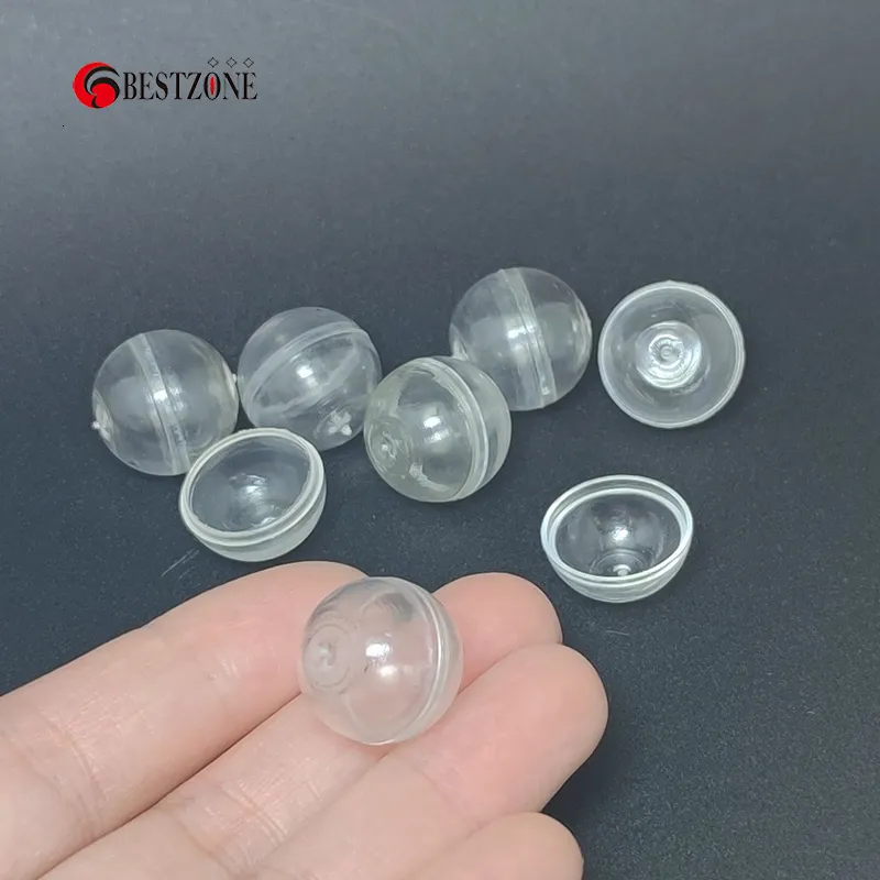 Sports Toys Mini 100st 0,59 tum D15mm Clear Transparent Plastic Capsules Toys Surprise Ball Empty Eggshell Kids Box Tiny 230410