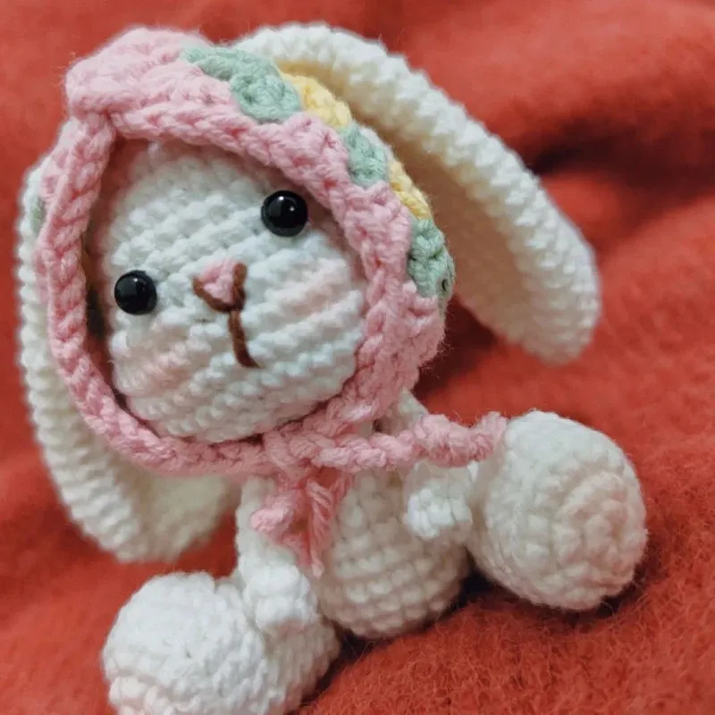 Pretty Rabbit crochet kits for beginners with Yarn Pretty Rabbit crochet kits for beginners with Yarn