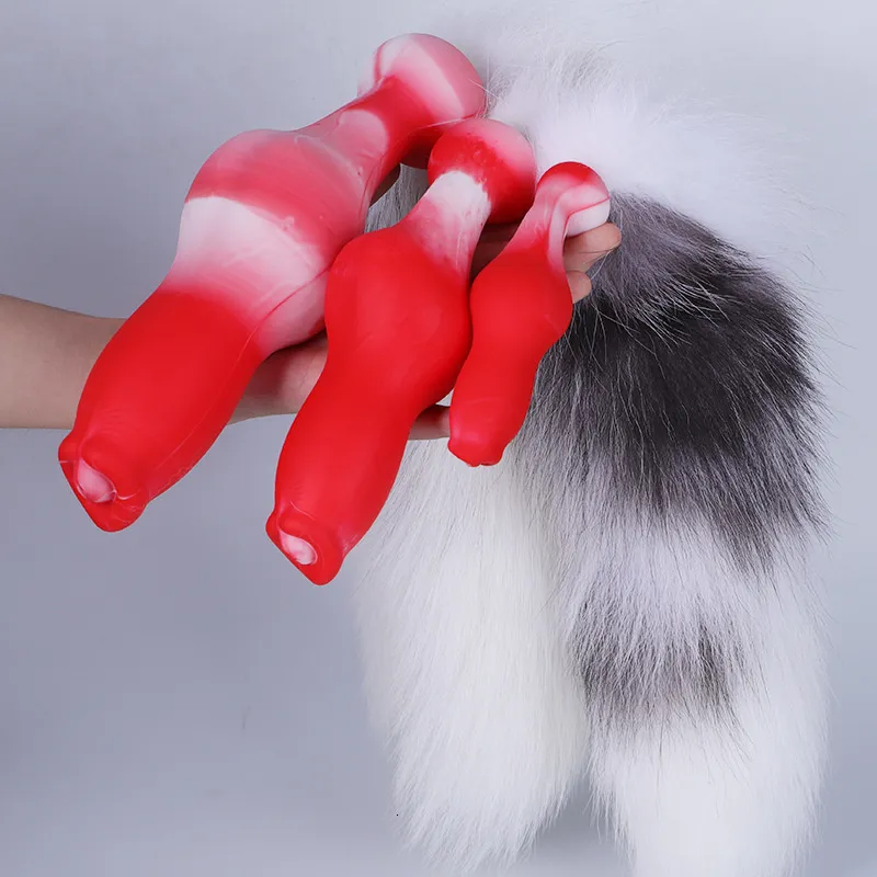 Anal Toys Super Long Huge Anal Beads Plug Large Ball Dildo Butt Plug Dilator Role Play l Ass Tail Adult_voghion.com