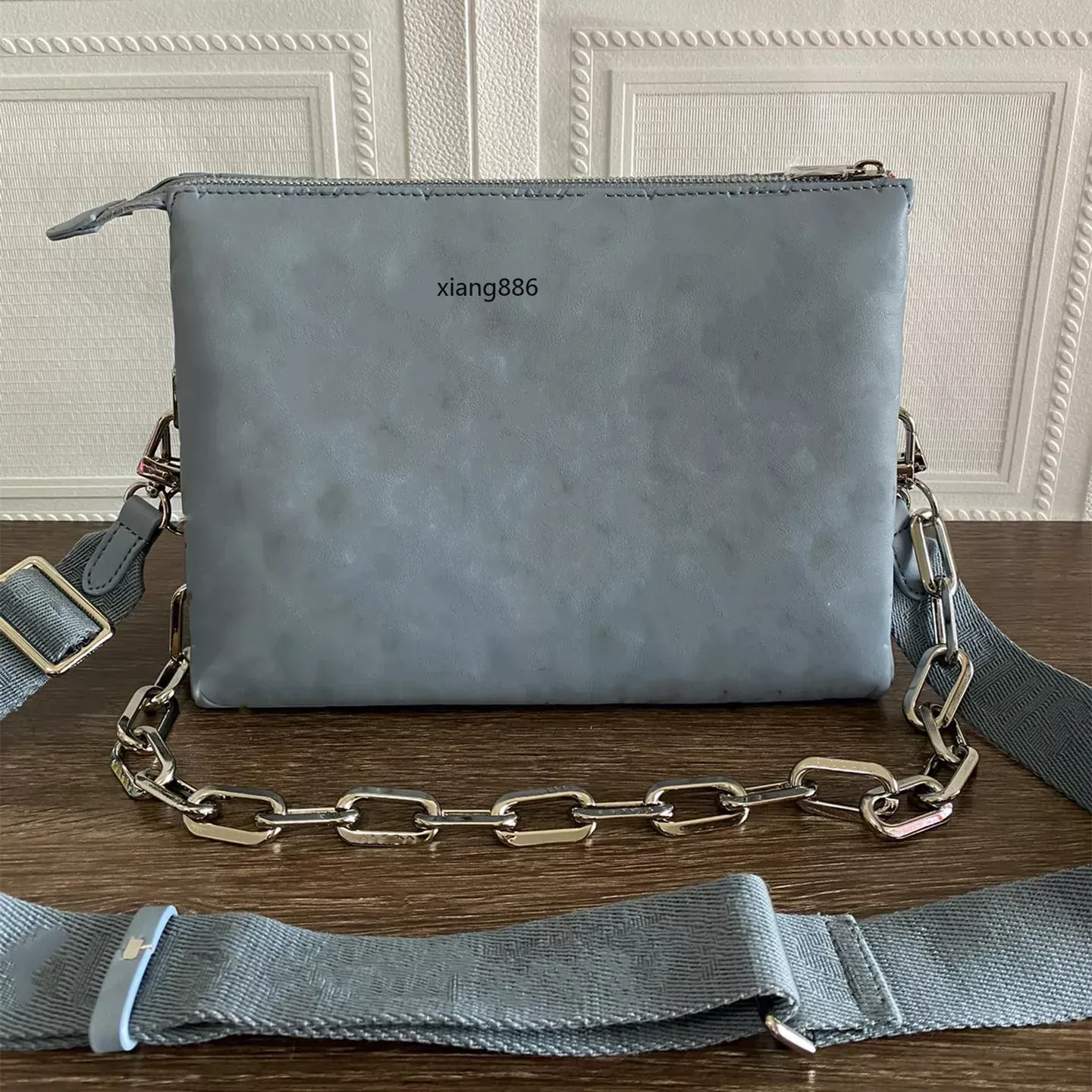 الأكياس المسائية حقيبة مصممة للنساء براءة اختراع جلدية منقوشة حرف واحد حقيبة كتف واحدة