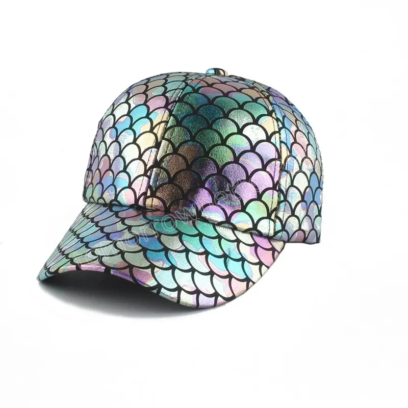 Casquette de Baseball imprimée écailles de poisson, Streetwear, mode, Harajuku, Hip Hop, chapeaux pour femmes et hommes