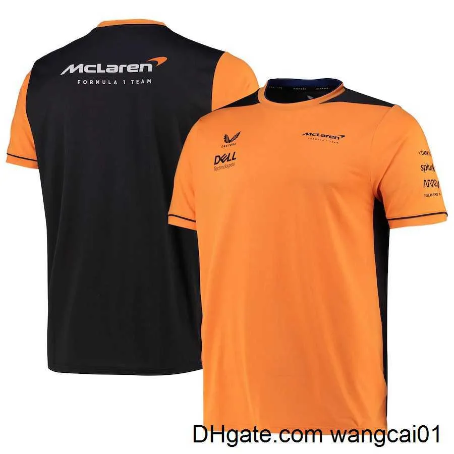 T-shirts voor heren McLaren F1 Team Top 2022 Zomer Nieuwe T_Shirt Men Outdoor Sports Short Seve Formule 1 Racing Doek 4113