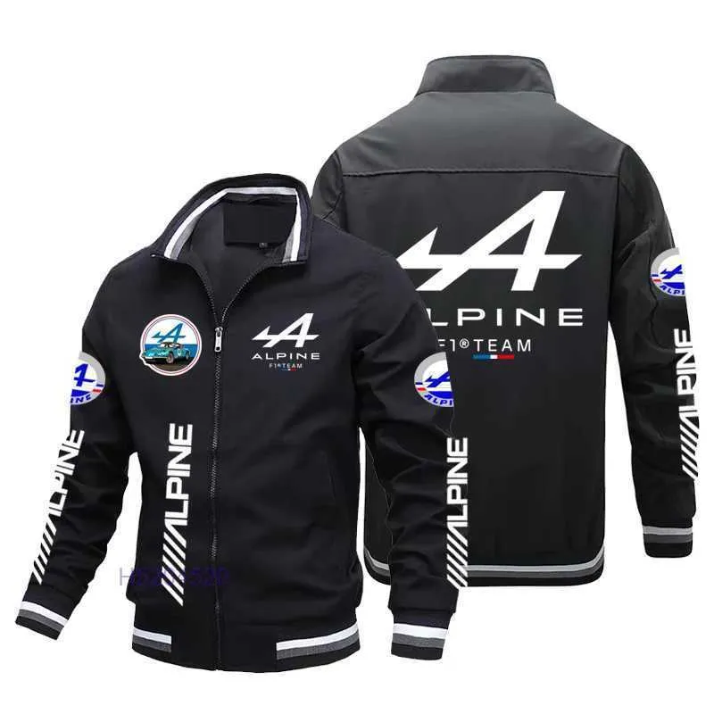 Formula One of 2023 Men's F1 Jacket Jackets Alpine Team's New Zipper Cardigan Fashion Casual Sportswear Outdoor Hoodie Team Suit Racing