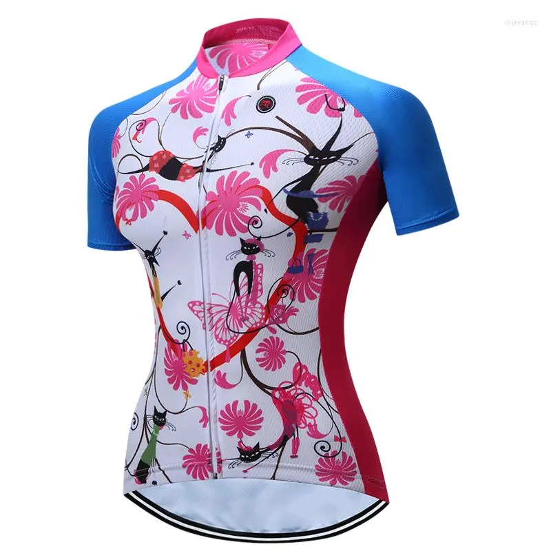 Kurtki wyścigowe Kobiety Jersey koszulka MTB Rowerowe odzież Maillot Ropa Ciclismo Outdoor Tops Pink