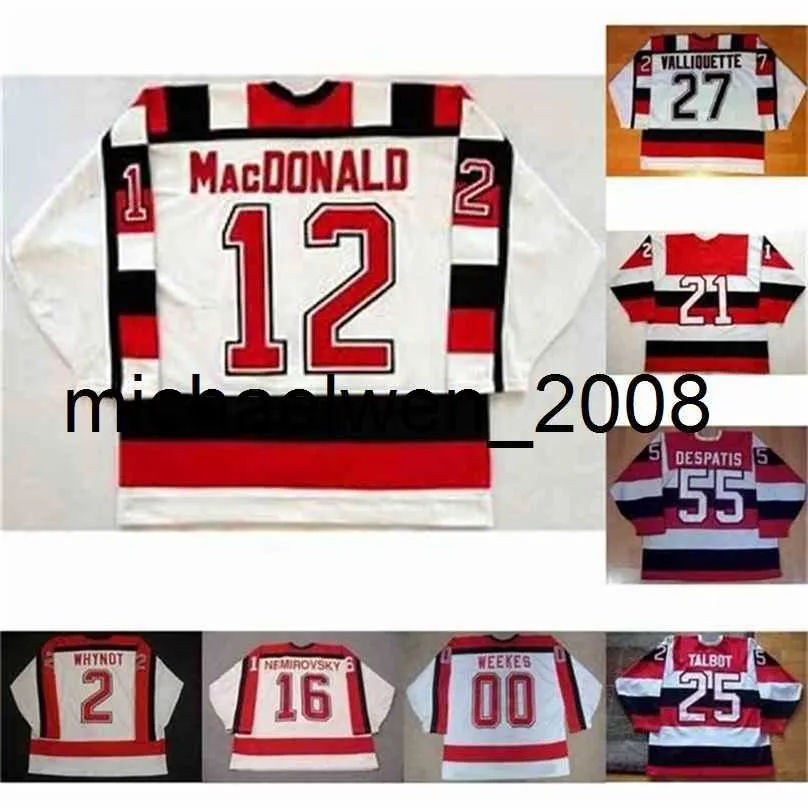 Weng 67s 2 Craig Whynot 12 Ryan MacDonald 27 Brett Valliquette 55 Chris Despatis 25 Joe Talbot 16 David Nemirovsky Hockey Jerseys