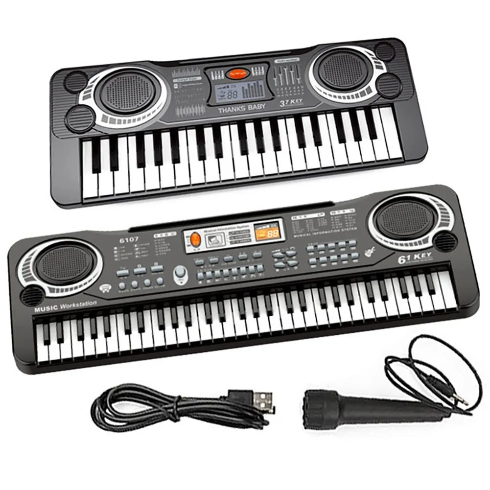 Electronic Piano Keyboards for Kids Multifunctional Electronic Organ Early Education Musical Instruments With Microphone